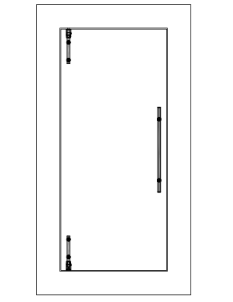 fri-line® beidseitig sperrbarer Türgriff, Länge 1300 mm, einseitig –  Glasbautechnik Schmidhuber, Glaserei, Thalgau
