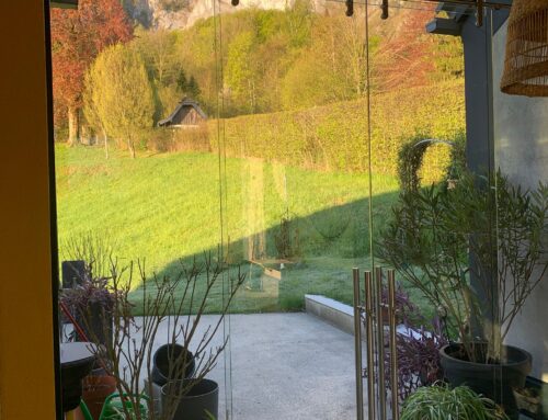 Glasschiebetüre – Glas in Glas